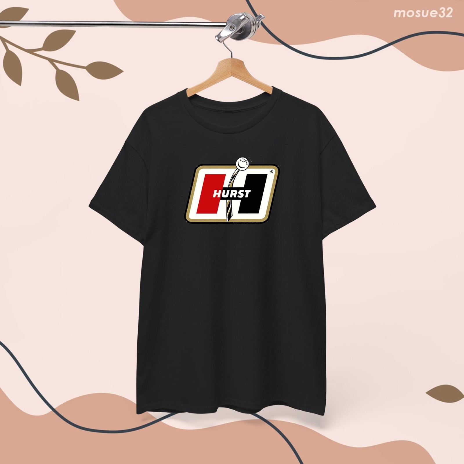Hurst – Performance Shifters Logo Classic a Black T-Shirt Size S-5XL Made in USA
