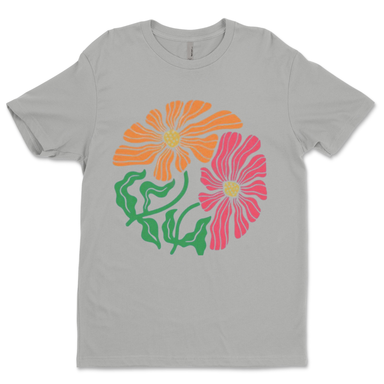 DTF flowers/ Custom Unisex Soft Style T-Shirts, Next Level- Cotton