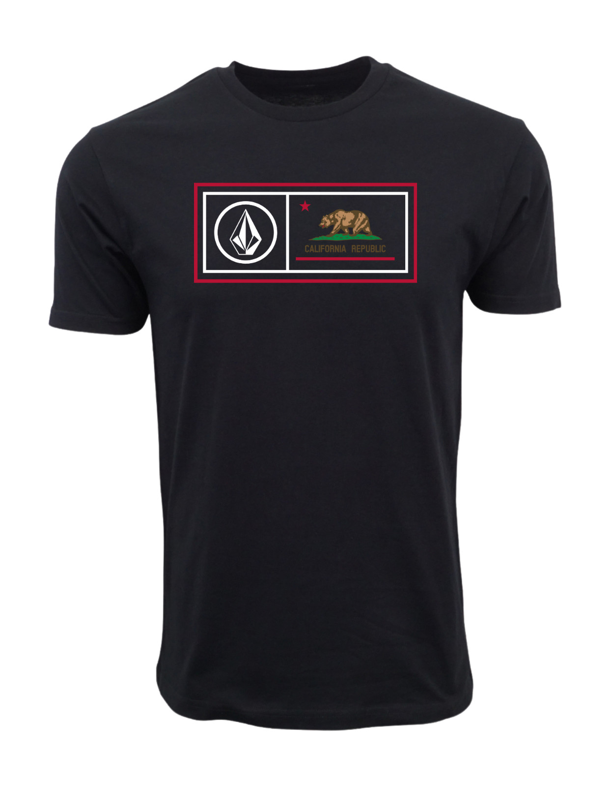 VOLCOM MENS PREMIUM CALIFORNIA BOX LOGO T SHIRT NEW
