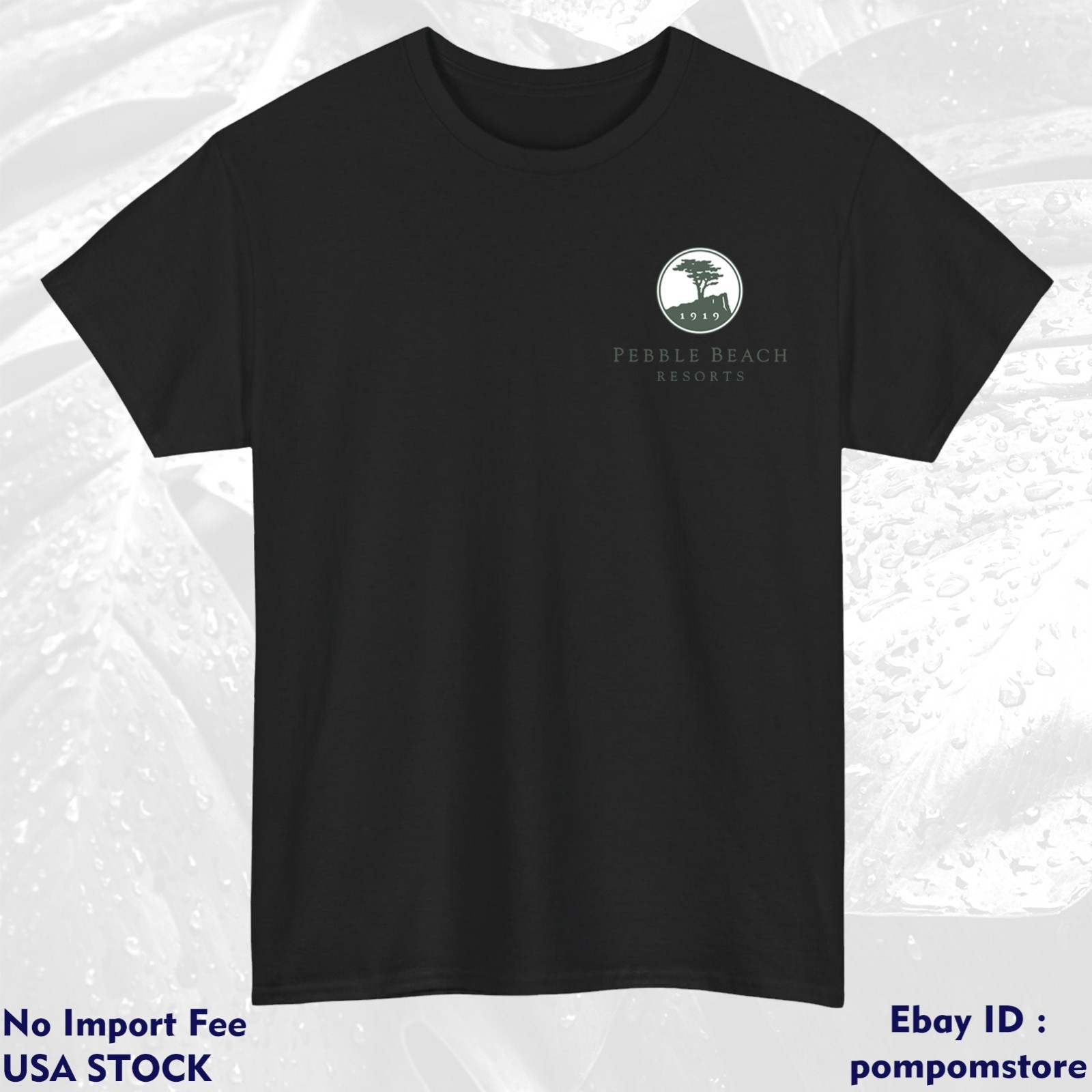 Pebble Beach Golf Club Logo Cotton Colors S M L XL 2XL 3XL – 5XL Made In USA