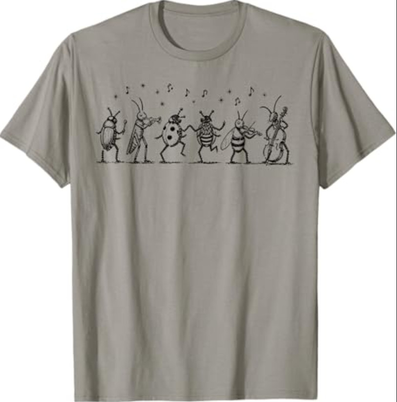 The Last of The Bugs Vintage Insect Music Humor Graphic T-Shirt