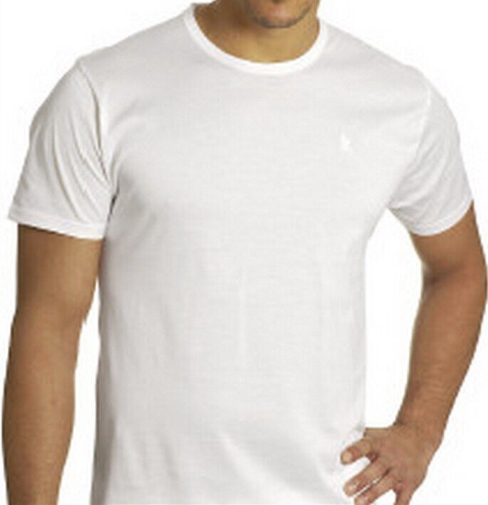 New 3-12 Pack Men’s 100% Cotton Tagless T-Shirt Undershirt Tee Plain White S-XL