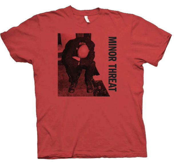 MINOR THREAT T-Shirt Red Album Ian MacKaye New S-XL