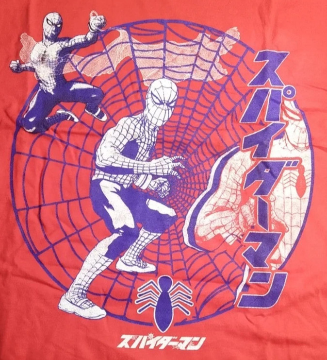 Loot Crate Anime 2019 Marvel’s Japanese Spider-Man スパイダーマン T-Shirt CHOOSE SIZE