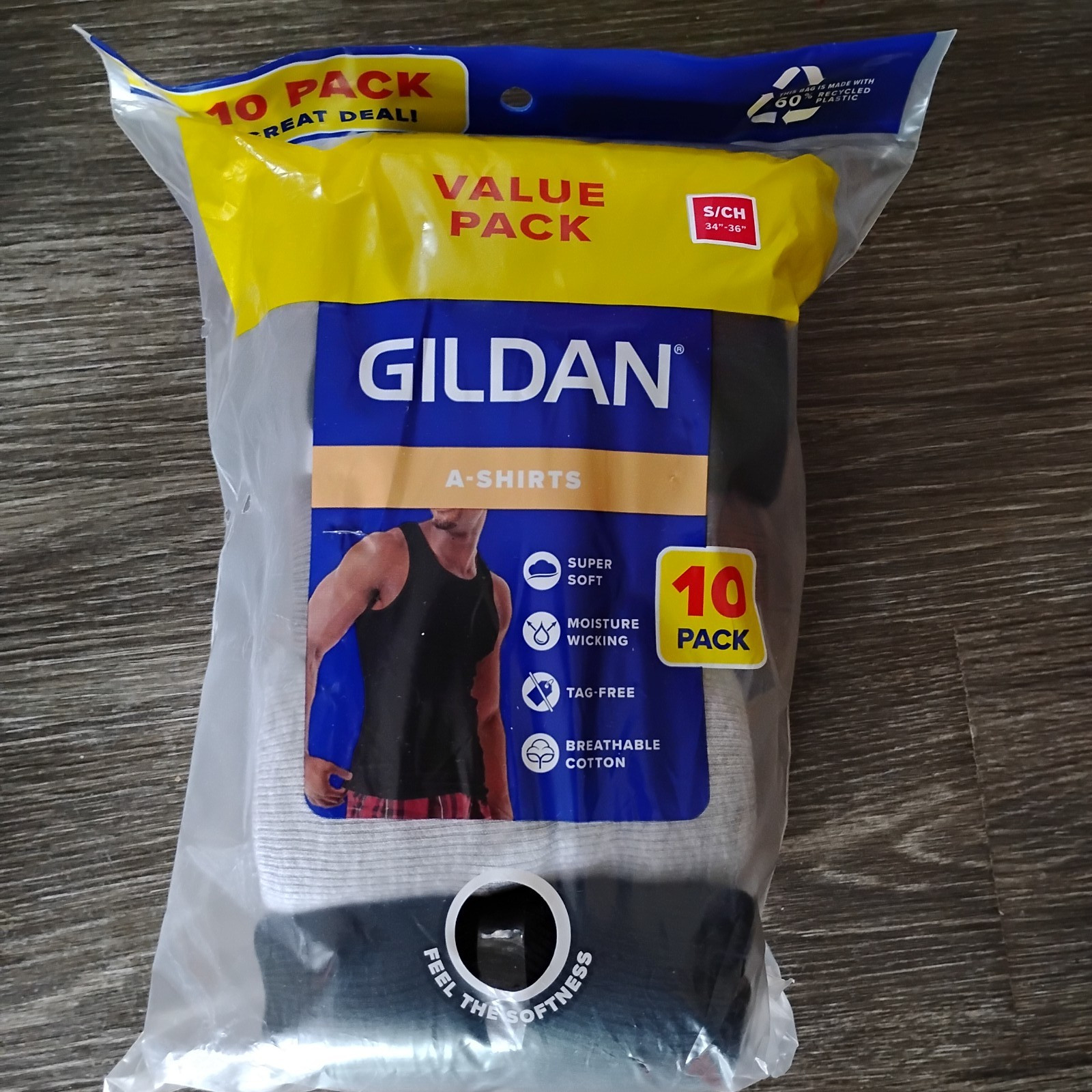 Gildan 10 Pack A Shirts Size Small Gray/black