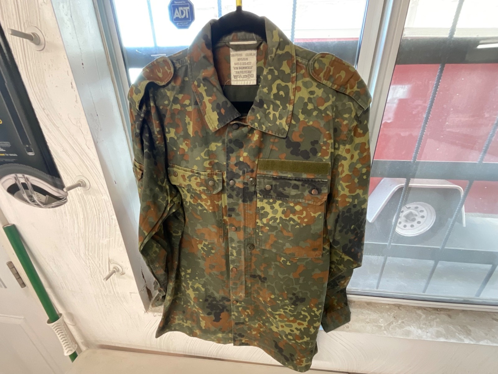 German military fatigues flecktarn jacket 185-195/105 size