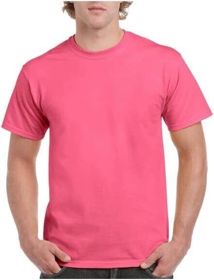 Gildan Mens Plain T Shirts Solid Cotton Short Sleeve Blank Tee Top Shirts S-3XL