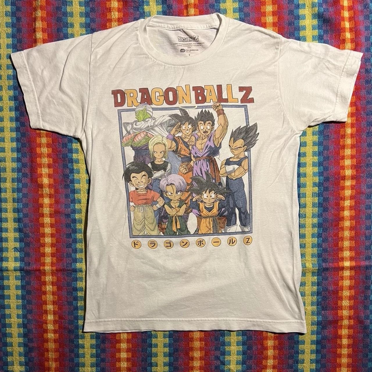 Dragon Ball Z white and multicoloured t-shirt Size S