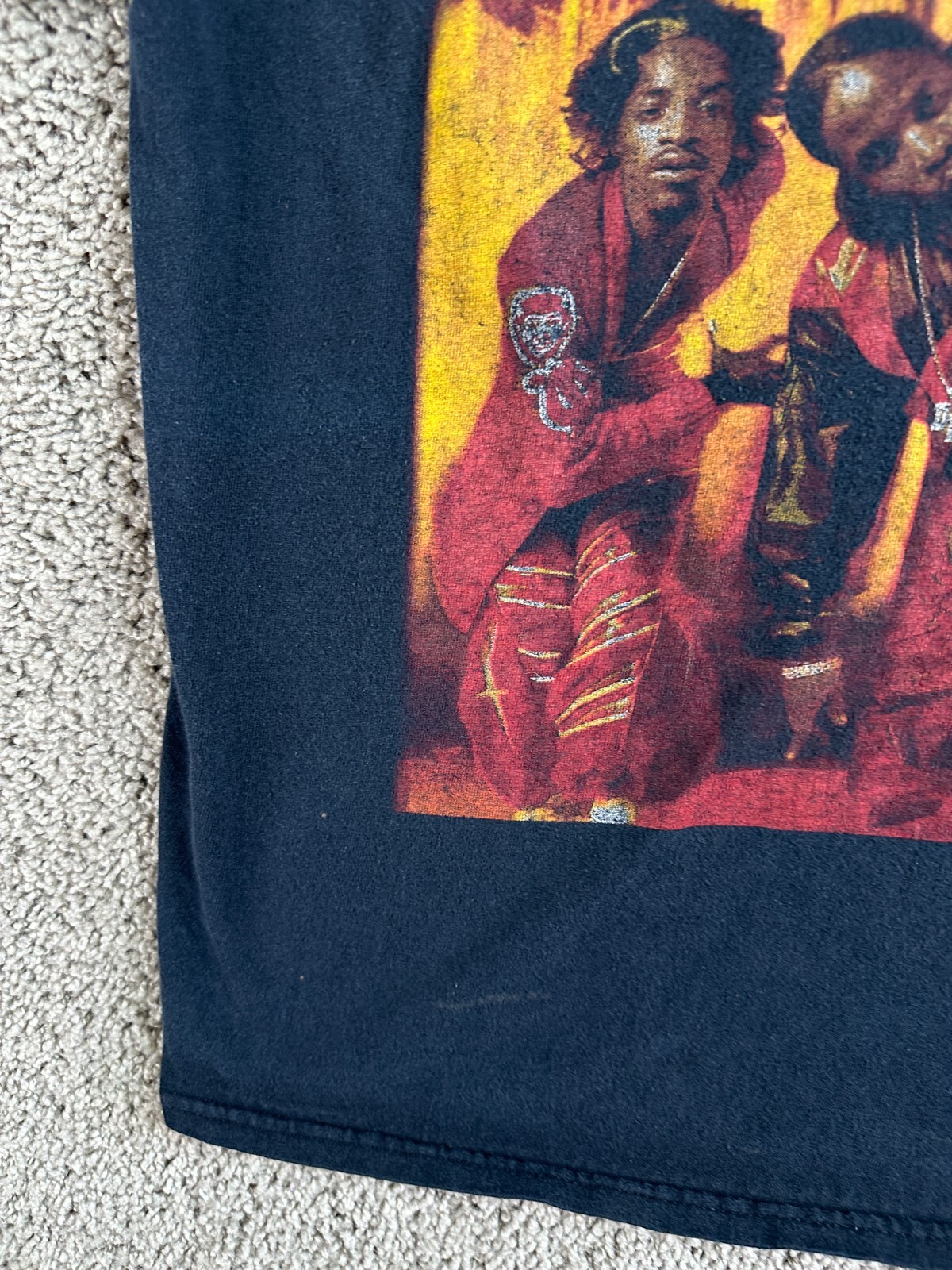 Outkast Shirt Mens Small Black Red Andre 3000 Big Boi Rap Hip Hop Casual