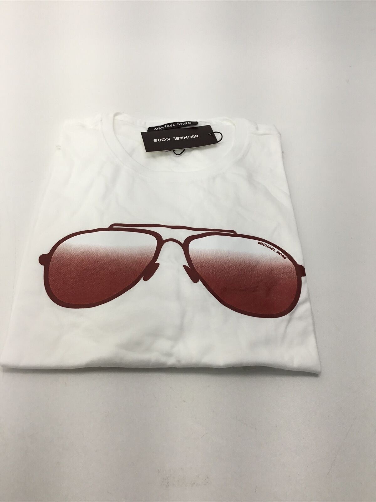 Michael Kors Men’s Cotton Sunset Aviator T-Shirt in White,L