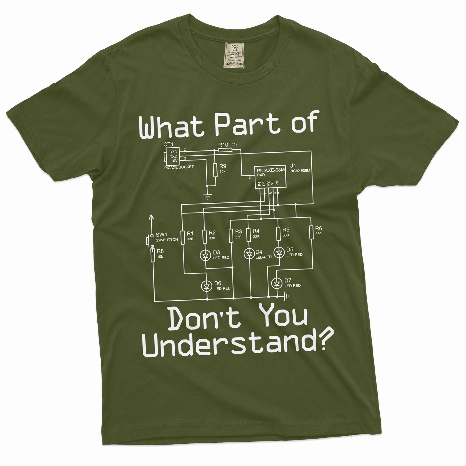 Men’s Funny Electrician T-shirt electrical diagram shirt fathers day gift