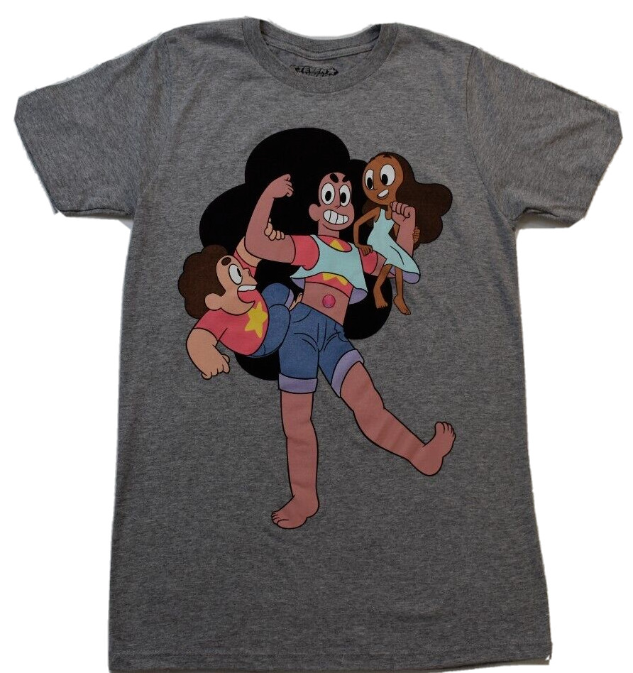 Steven Universe Mens Stevonnie Gray Shirt New XS-2XL