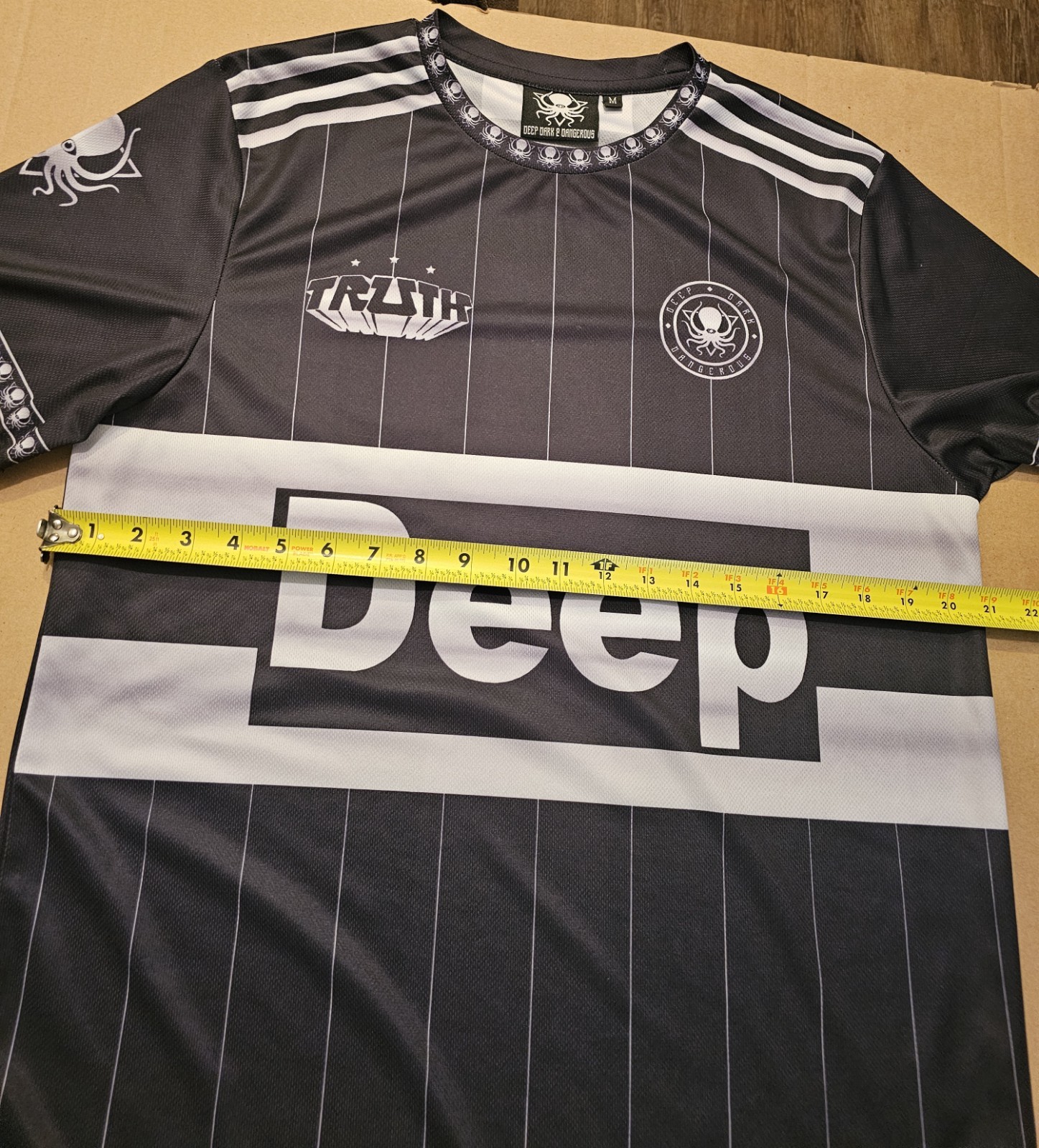 Deep Dark And Dangerous Deep Jersey Truth 2023 Size M Black/ White
