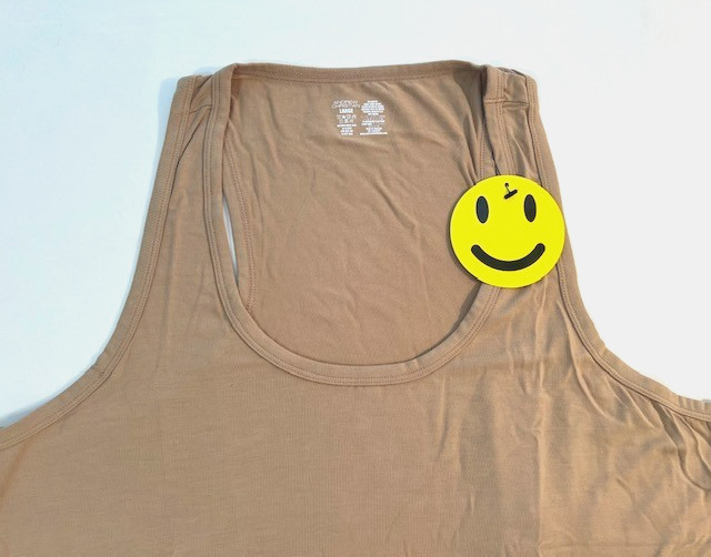 Andrew Christian Size Large Athletic Slim Cut Modal Tank Top – Sand Tan