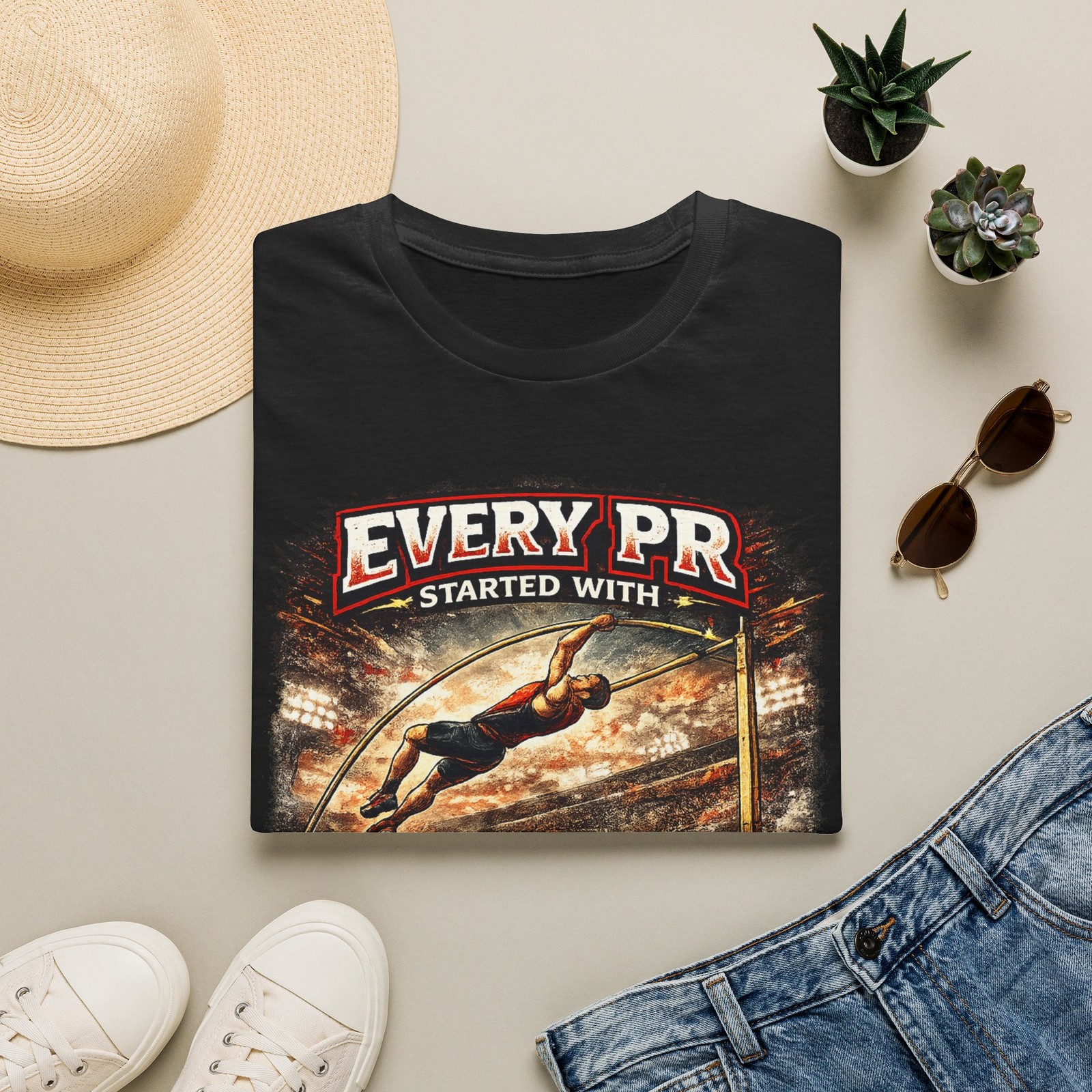 Pole Vault Every PR Started With Someone Who Refused To Lower The Bar T-Shirt