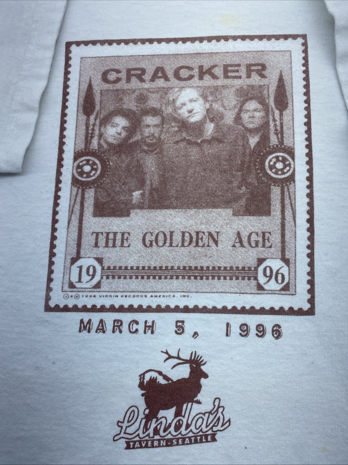 Vintage Cracker The Golden Age Concert T-Shirt Size XL
