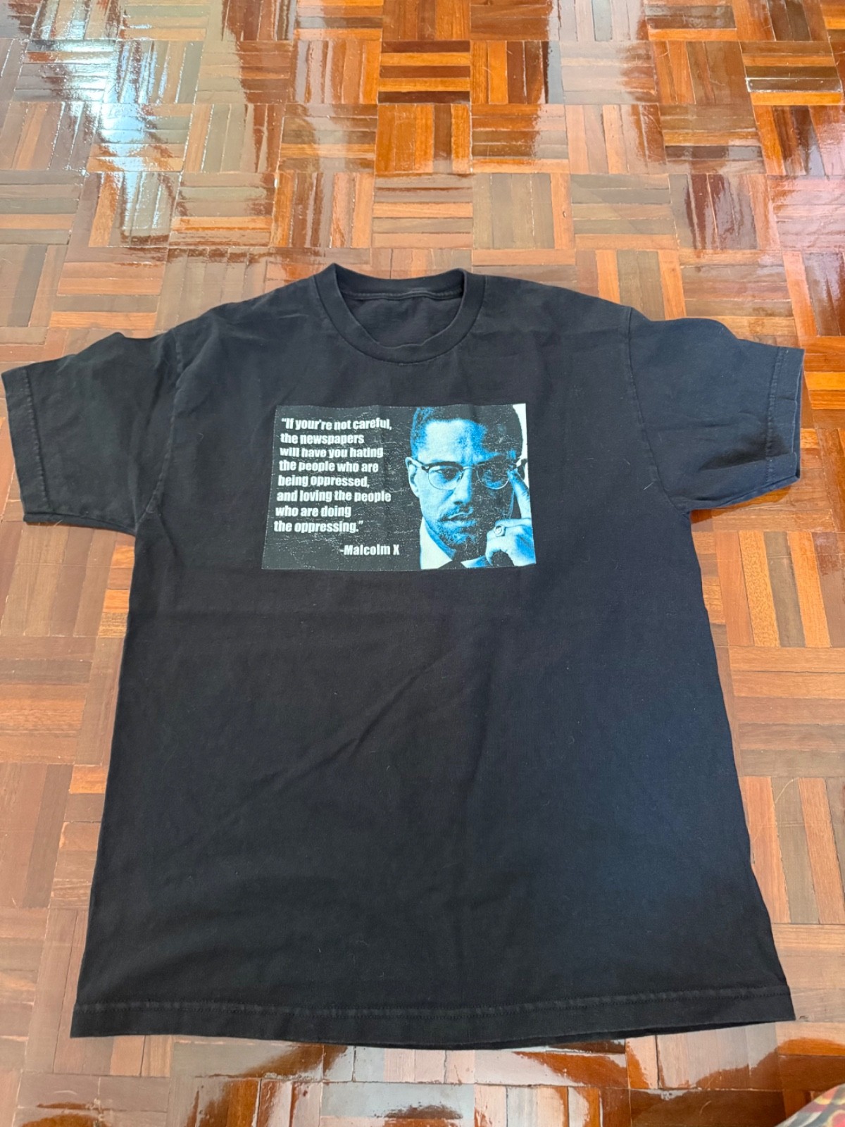 t-shirt Malcolm-X size L