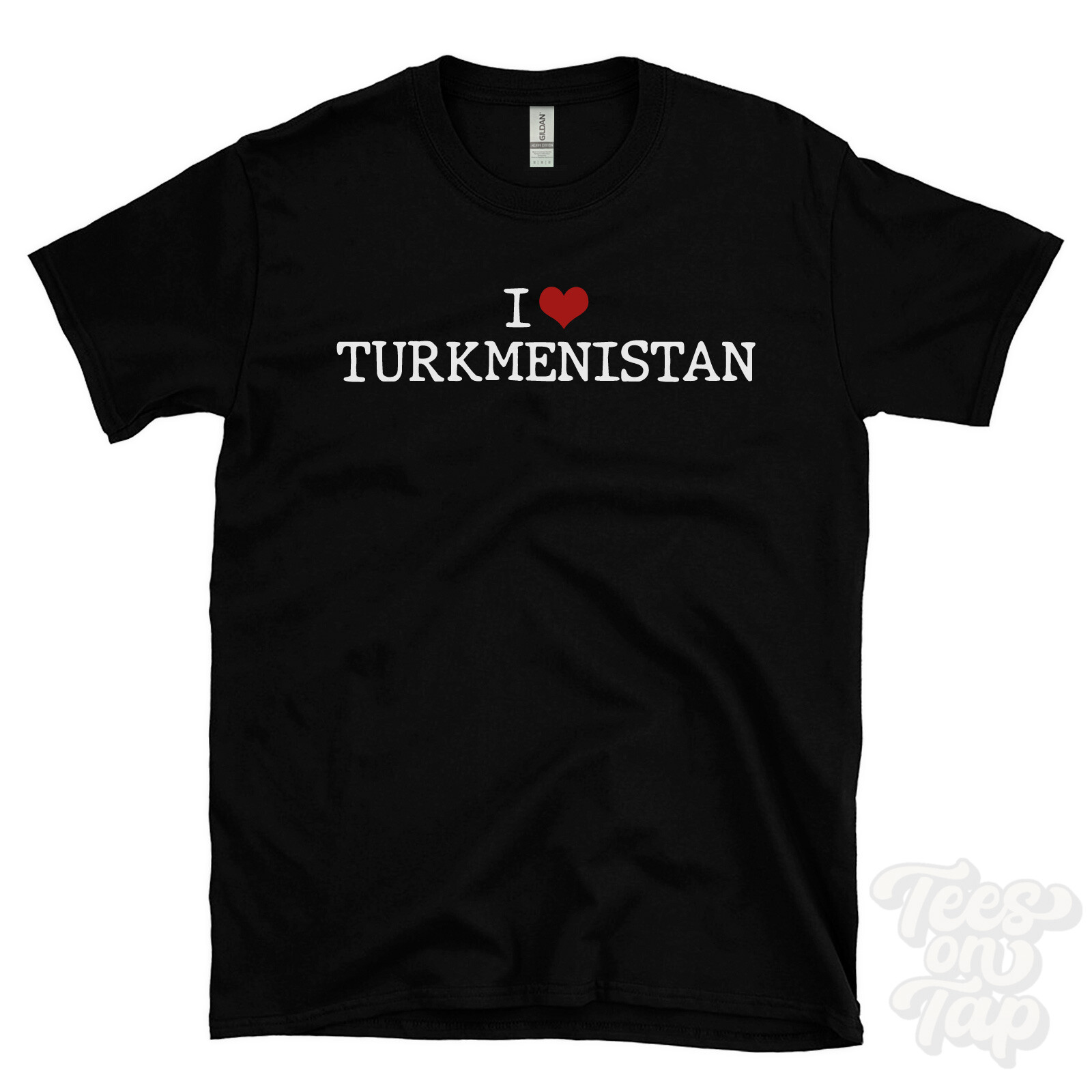 I LOVE TURKMENISTAN T-SHIRT heart central asia history culture travel desert