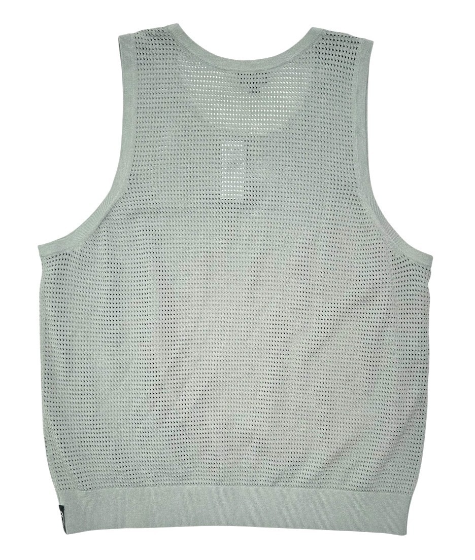 Todd Snyder Luxe Mesh Tank Shirt Tee Sage Cotton-Nylon Sz 2XL New $198
