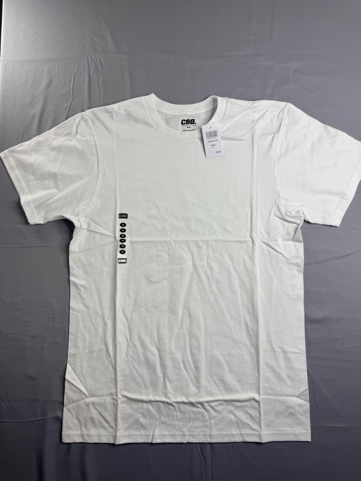 NWT CSG Men’s 3-Pack White Basic T-Shirts Size Medium Champs Sports Gear NEW