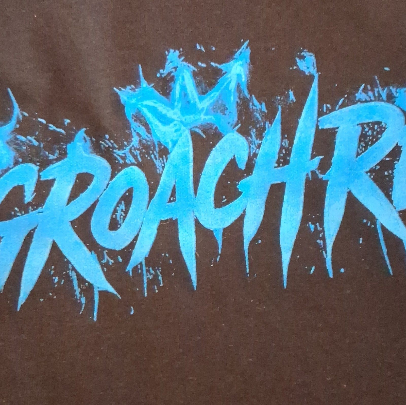 Kingroach Reacts Unisex Adults Graphic Print T-Shirt Music Black/Blue M