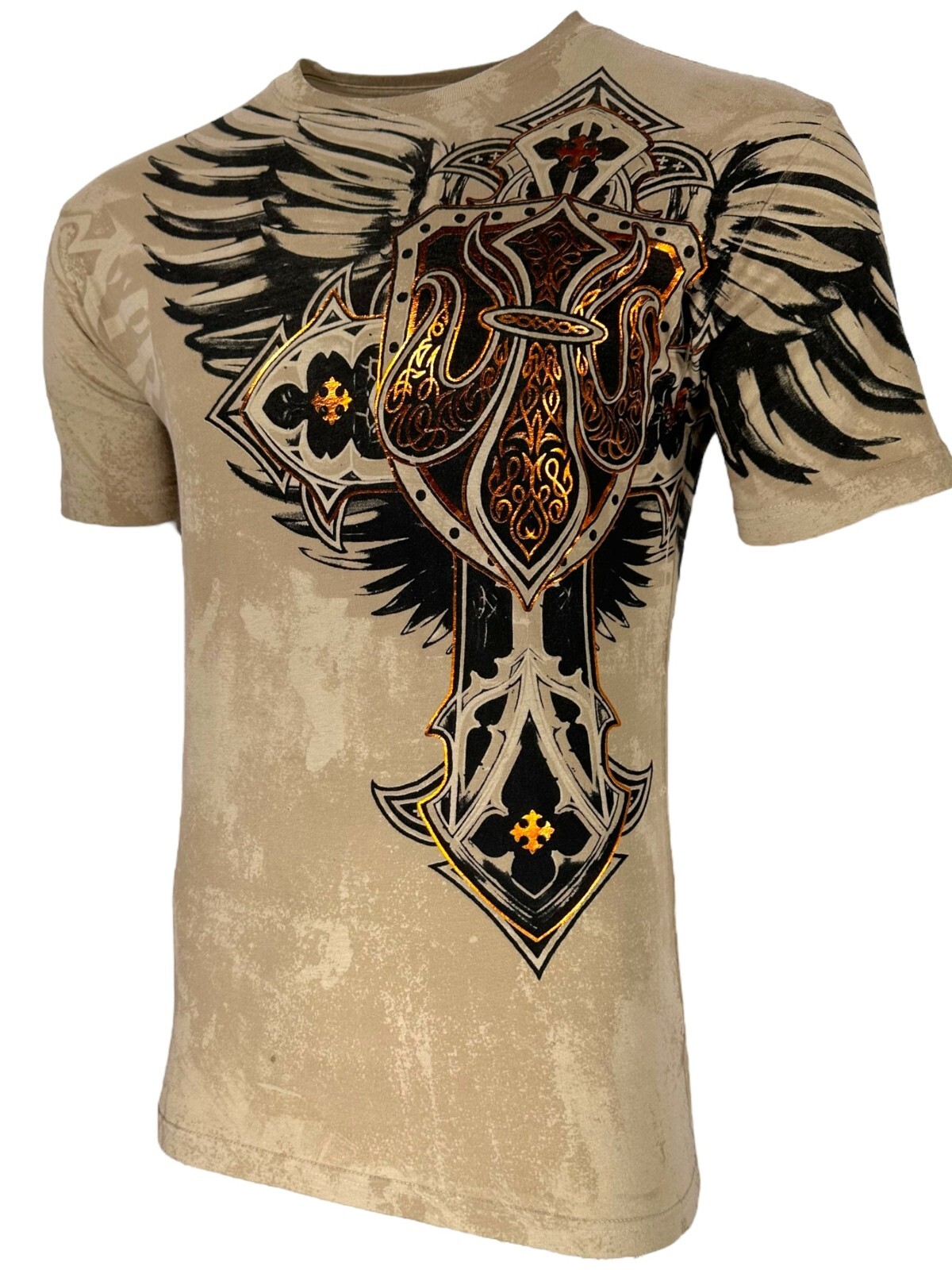 Xtreme Couture by Affliction Men’s T-Shirt LOCKDOWN Biker Cross S-3XL