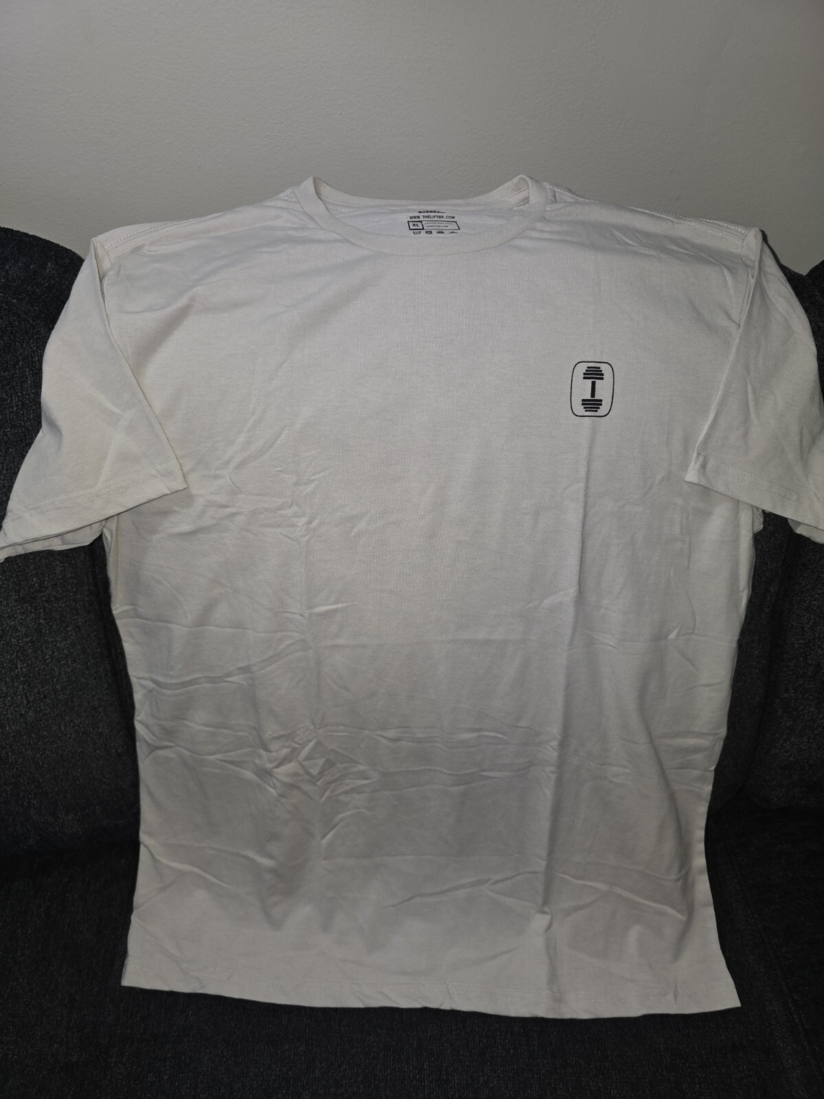 The Lift Box Shirt BULK DEAL Men’s XL Beige Weight Lifting Crew Short Sleeve