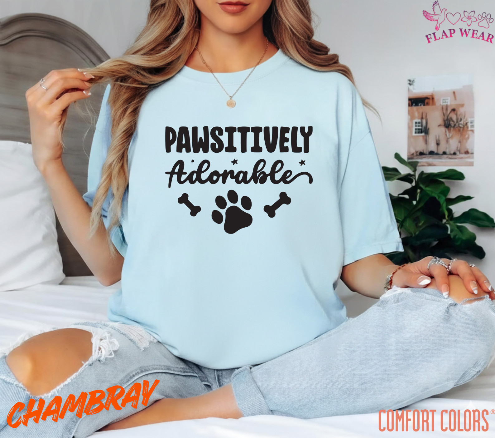 Unisex Pawsitively Adorable Dog Paw Print T-Shirt – Cute Pet Lover Graphic Tee