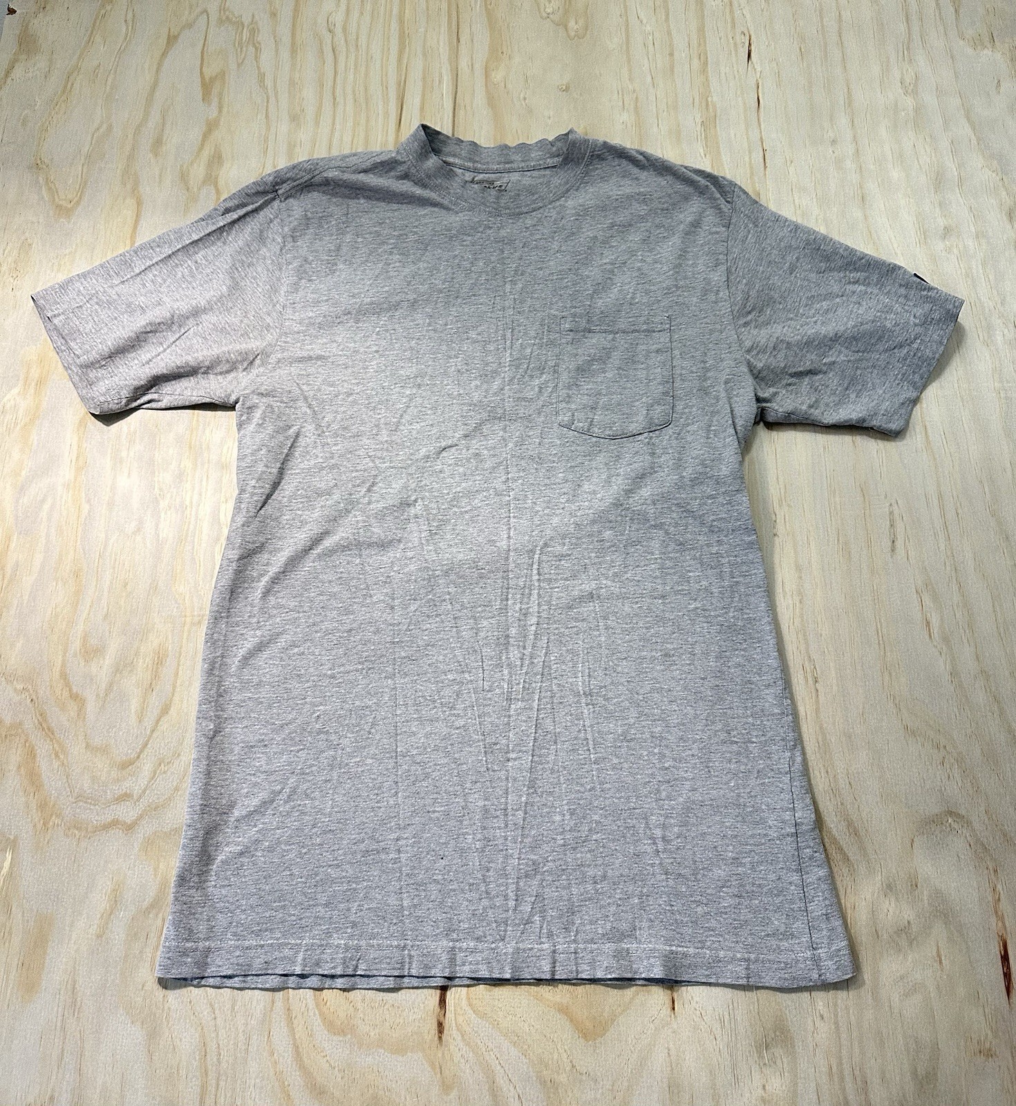 Dickies T-Shirt Men’s Large Short Sleeve Pocket Patched Logo Heathered Gray L