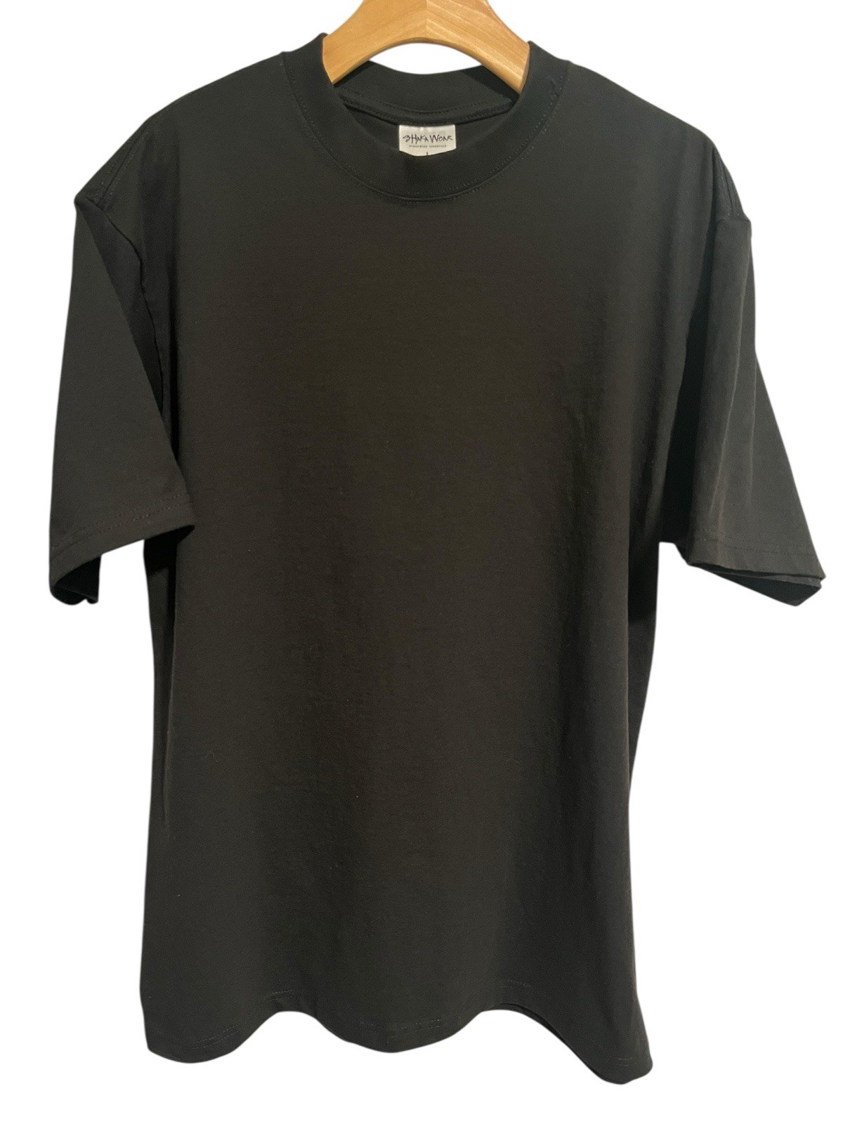 Shaka Wear + Zumiez T Shirt Adult Size L Black Short Sleeve Max Heavyweight NWT