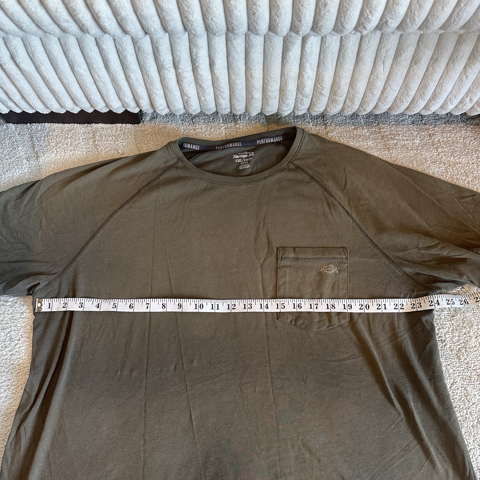 Dickies Men’s Temp IQ Performance Short Sleeve Pocket T Shirt Work Size 2XL