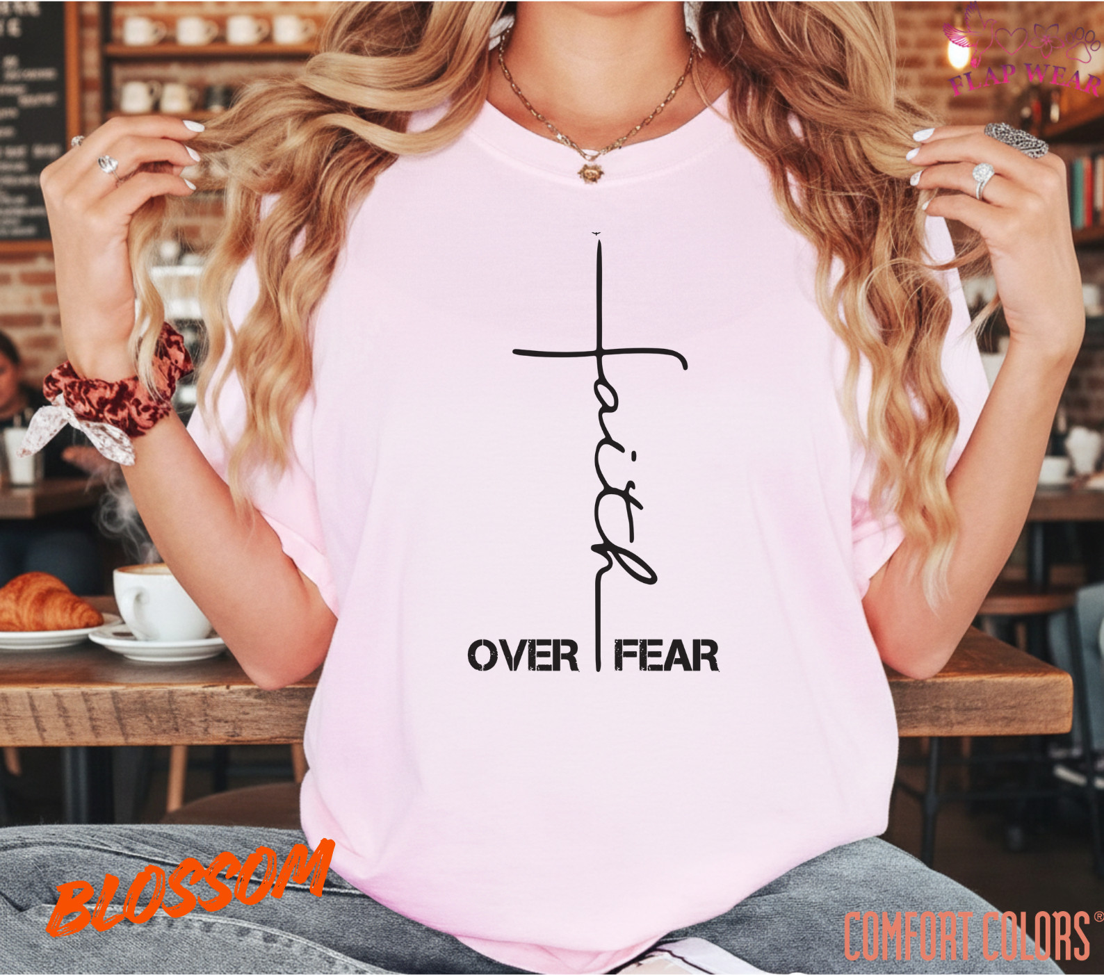 Unisex Faith Over Fear Chri T-Shirt, Men T shirt,Women T shirt Gift Religion Top