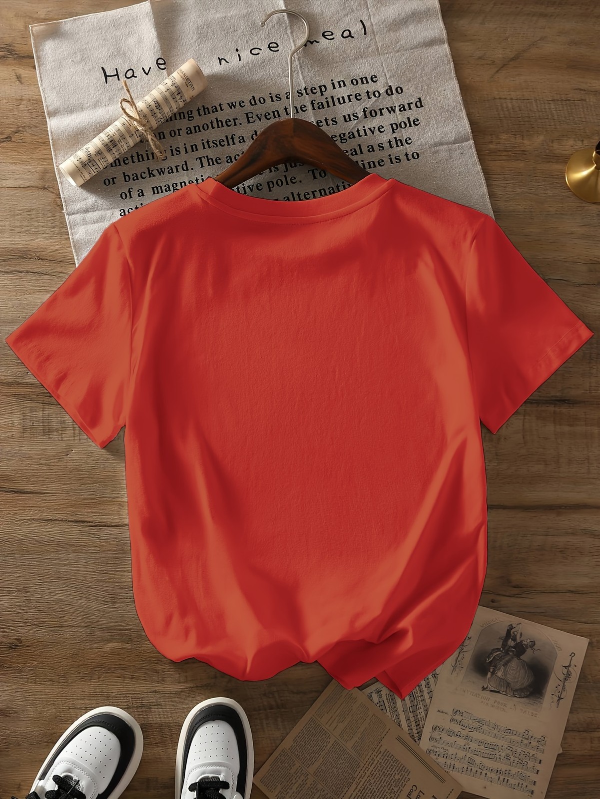 Women Love Print T-shirt Short Sleeve Crew Neck Casual Top Summer Women’s Shirt√