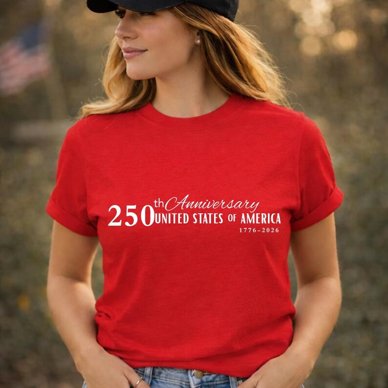 250th Anniversary Shirt, USA 250 Years Independence Apparel Shirt