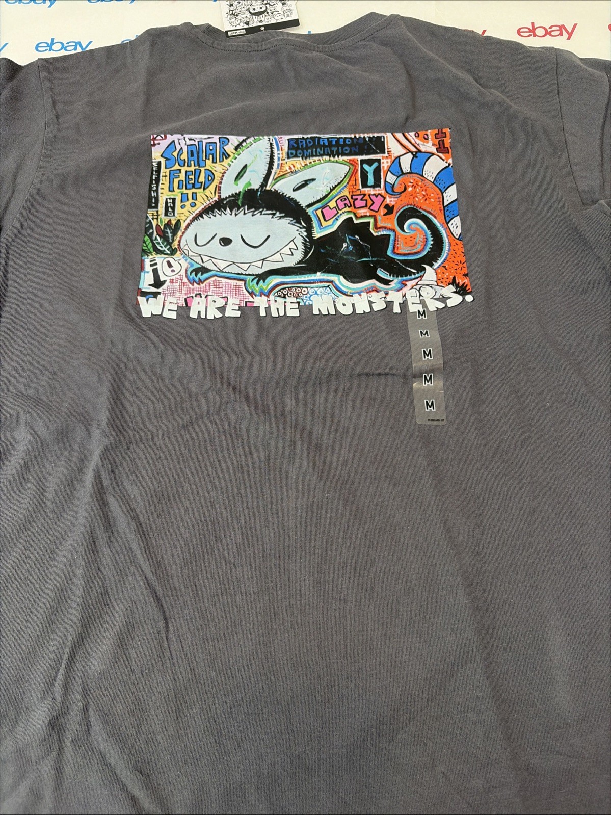 Uniqlo Womens UT ‘We are the Monsters T-shirt Short Sleeve Gray Size Medium