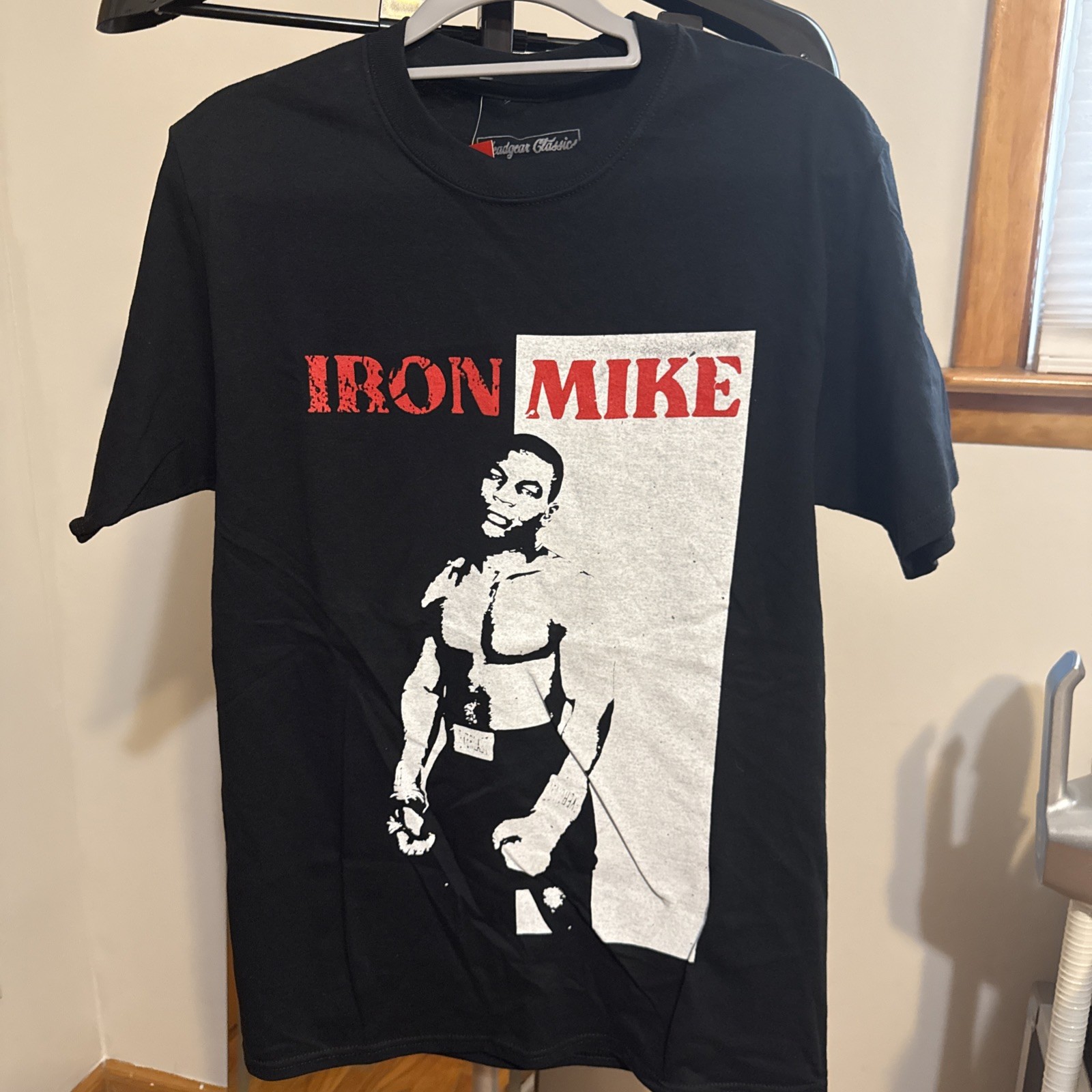 Iron Mike Retro Split Logo – Boxing Legend Tribute Adult Medium