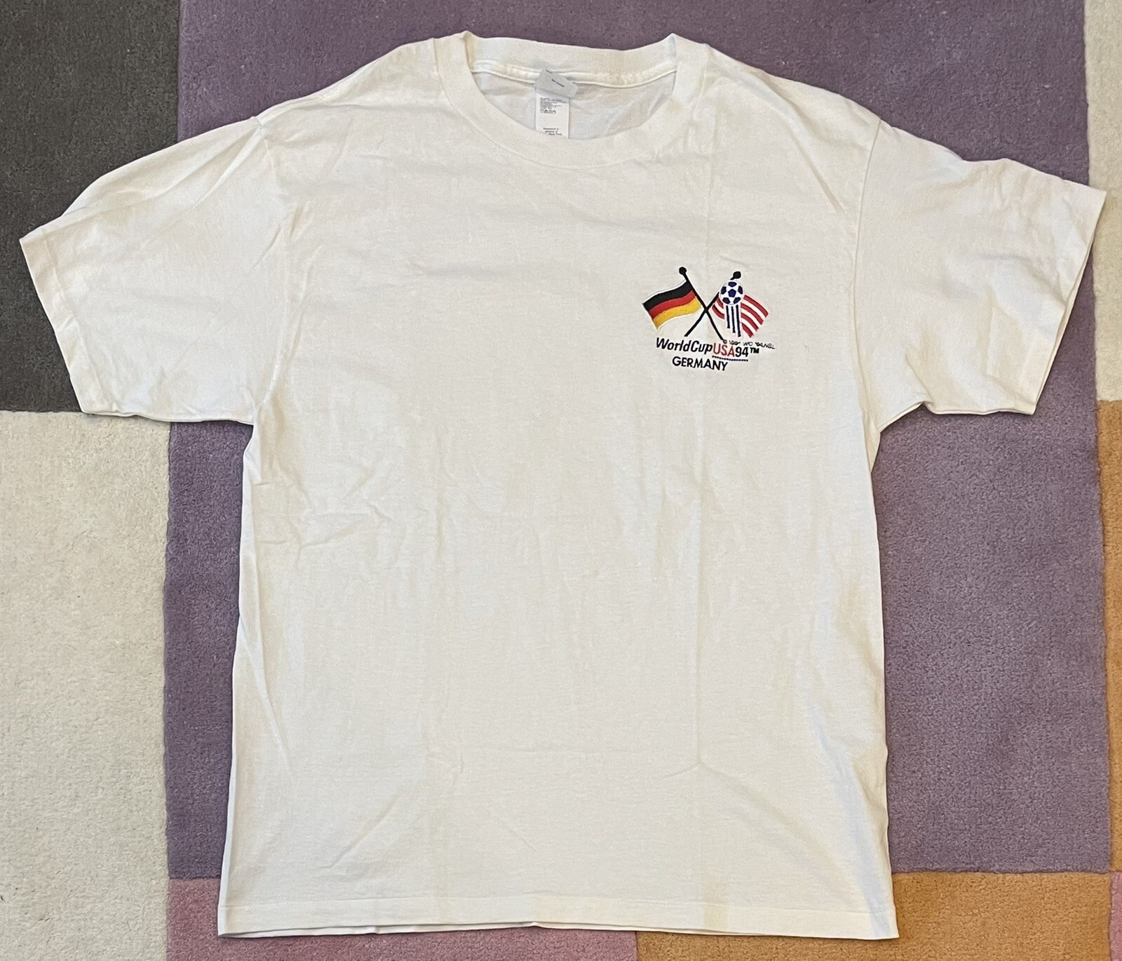 Vintage 1994 World Cup USA 94 Germany Soccer Shirt Competitor Brand size LARGE