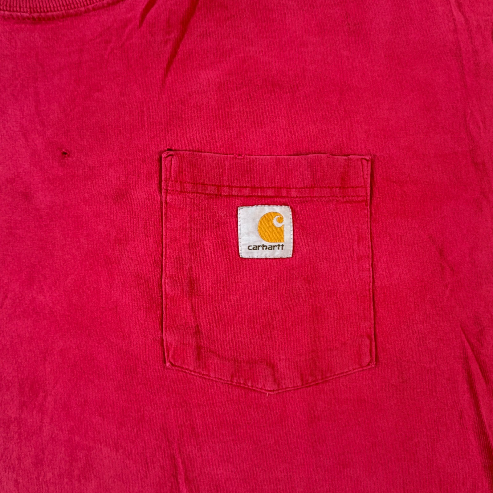 Carhartt Iconic K87 Pocket T Shirt Mens 4XL Red Cotton Short Sleeve Loose Fit