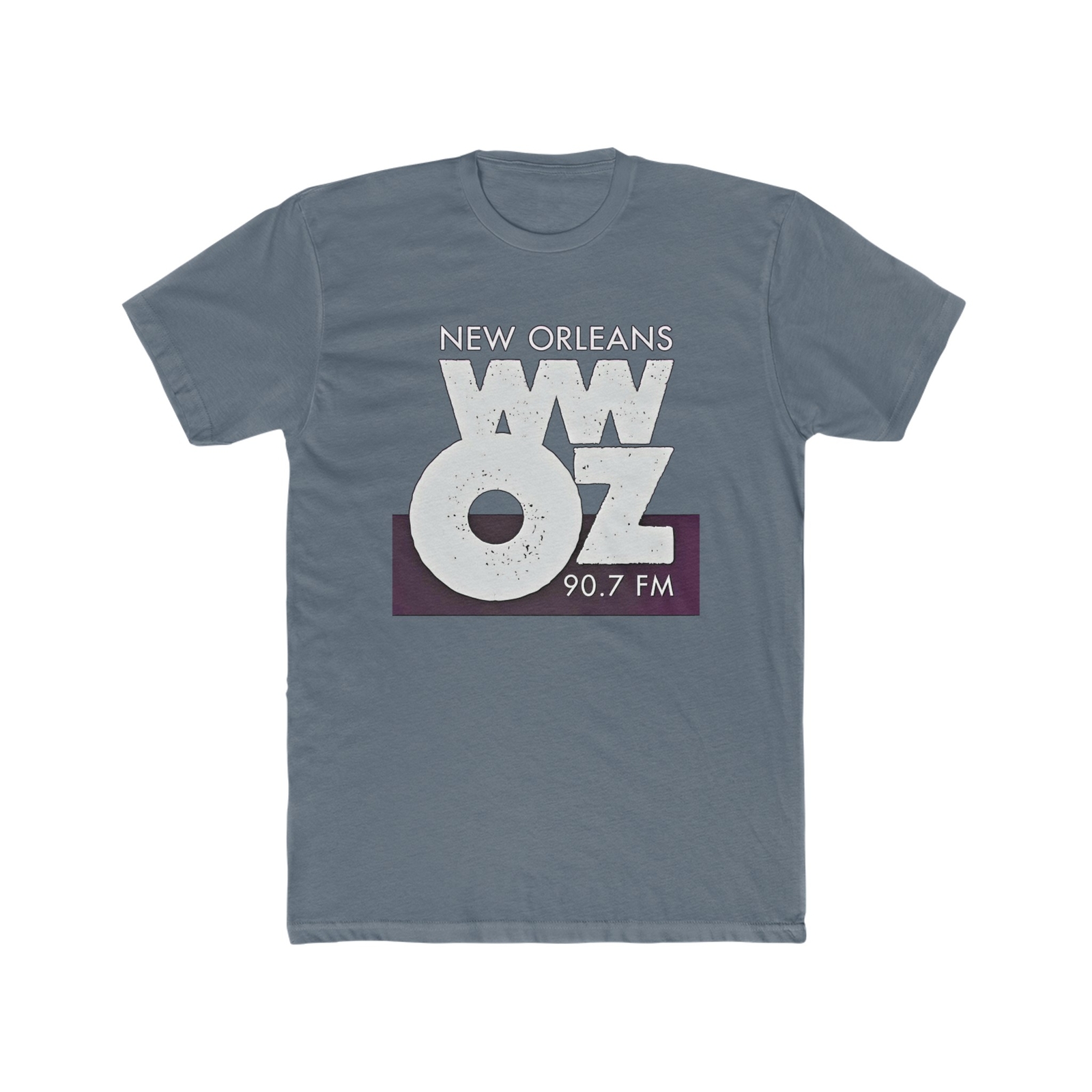 WWOZ New Orleans Jazz Music Station Men’s Cotton Crew Tee