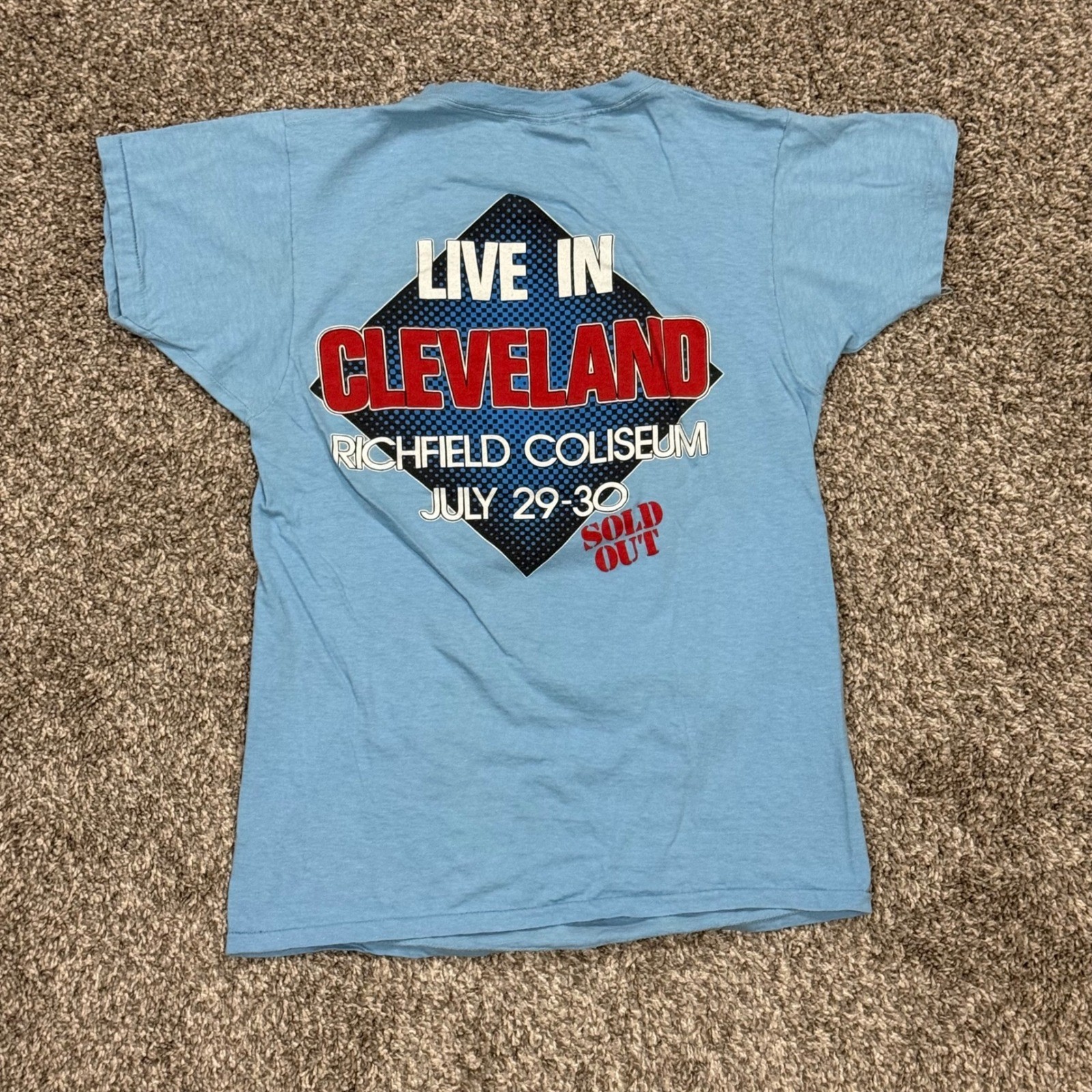 VTG 1981 Bruce Springsteen and the E Street Band Tee Cleveland Tour Shirt Mens L