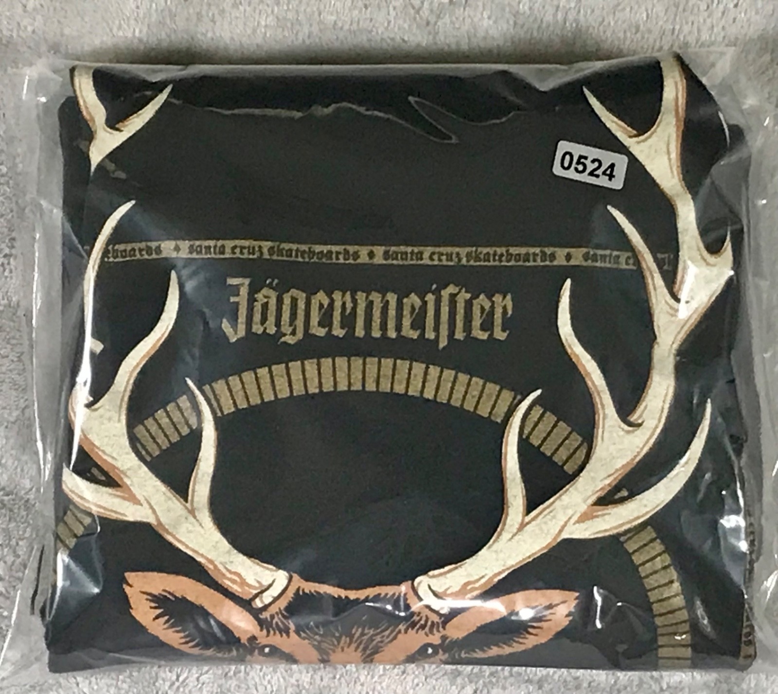 Santa Cruz Skateboards Jagermeister Jeff Kendall Deer 1990’s Skater (M) T-Shirt