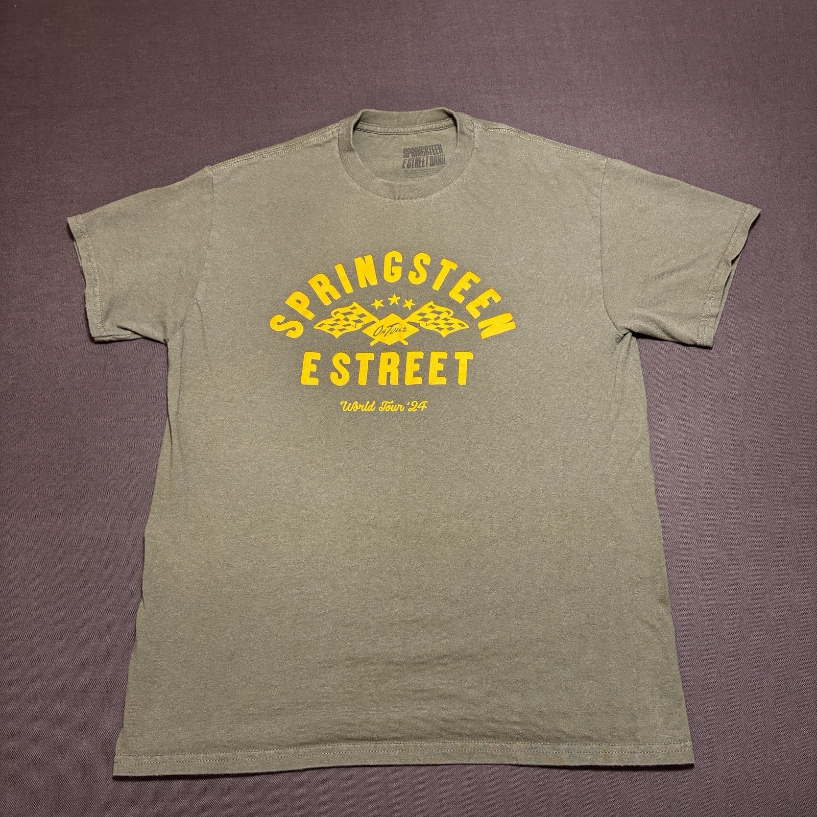 Bruce Springsteen E Street Band Concert Tour Merch Shirt Green Show Bought Med