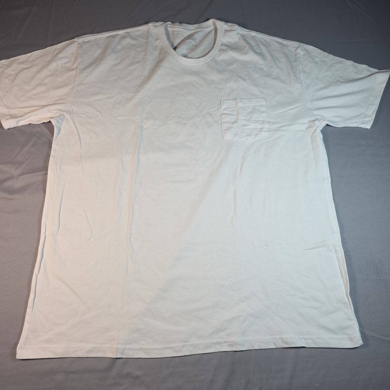 True Classic Crew Neck w pocket (2 pack) extra large XL white & blue