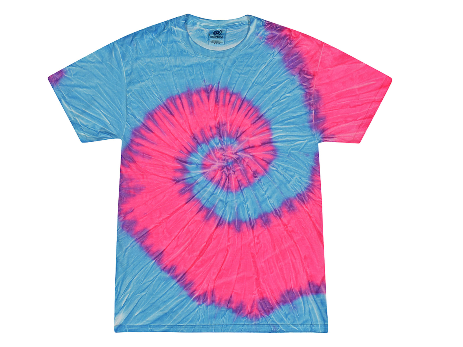 Multi-Color Tie Dye T-Shirts, Kids & Adults Short Sleeve Cotton Colortone