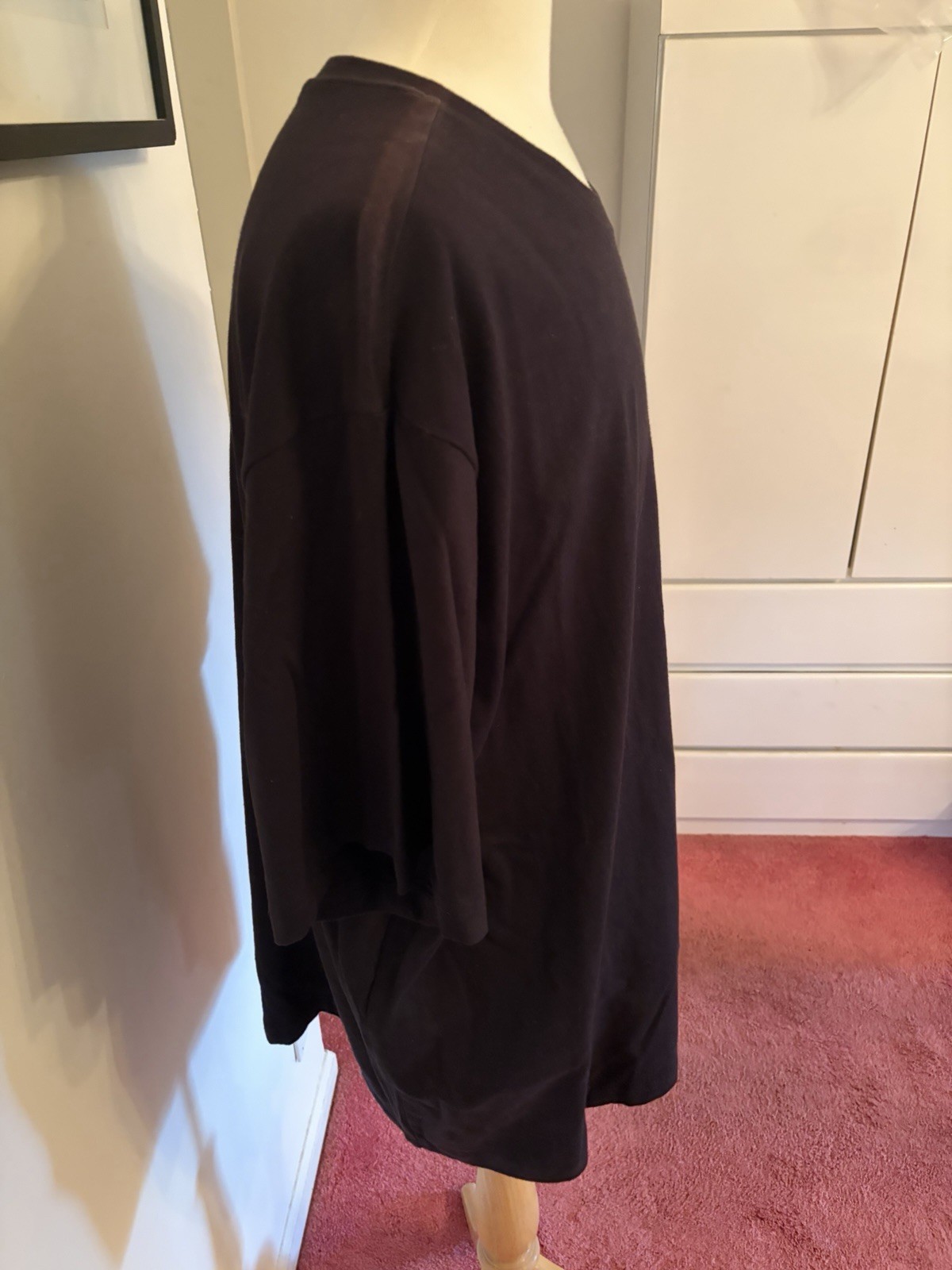 Basic Editions Big & Tall Men’s T-Shirt 4XL Black Crew Neck NWT 100% Cotton