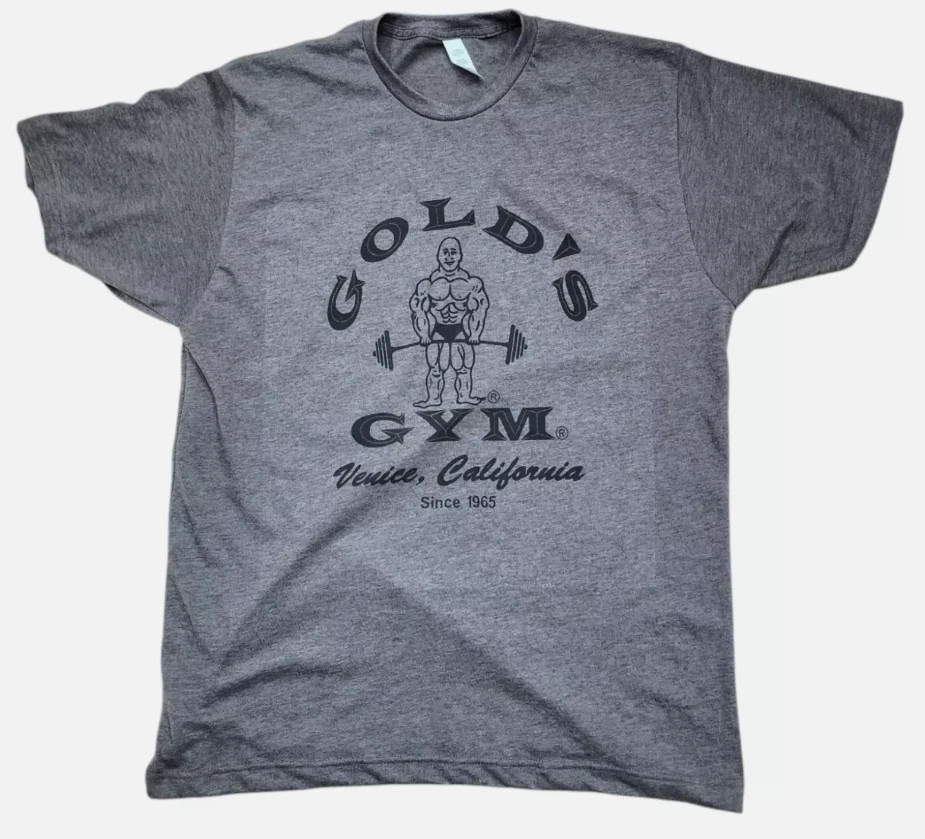 Gold’s Gym 1965 Logo Vintage T-Shirt Men’s Bodybuilding Fitness Tee S-5XL