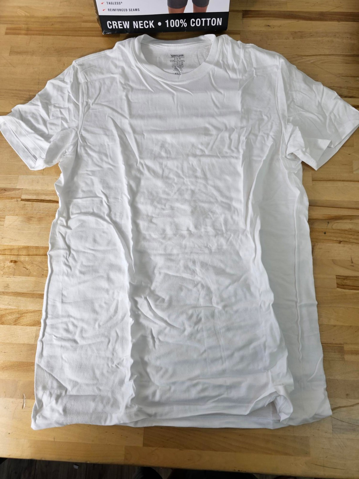 M / MEDIUM – WHITE – 6 PACK – Kirkland Signature Men’s Cotton Crew Neck T-Shirts