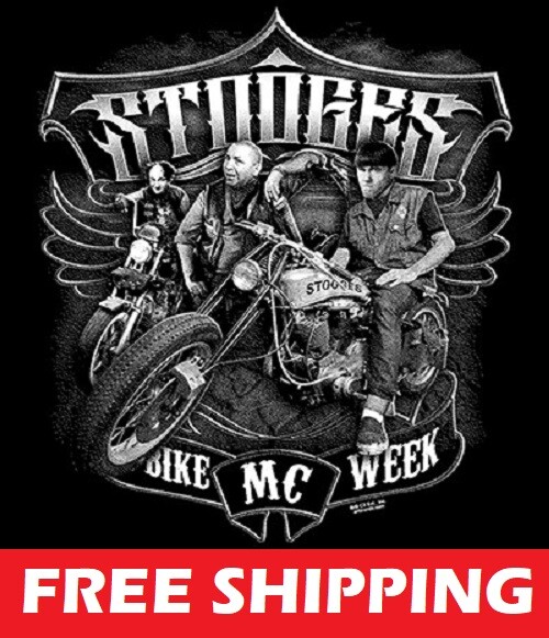 T-SHIRT–THREE STOOGES-BIKE WEEK