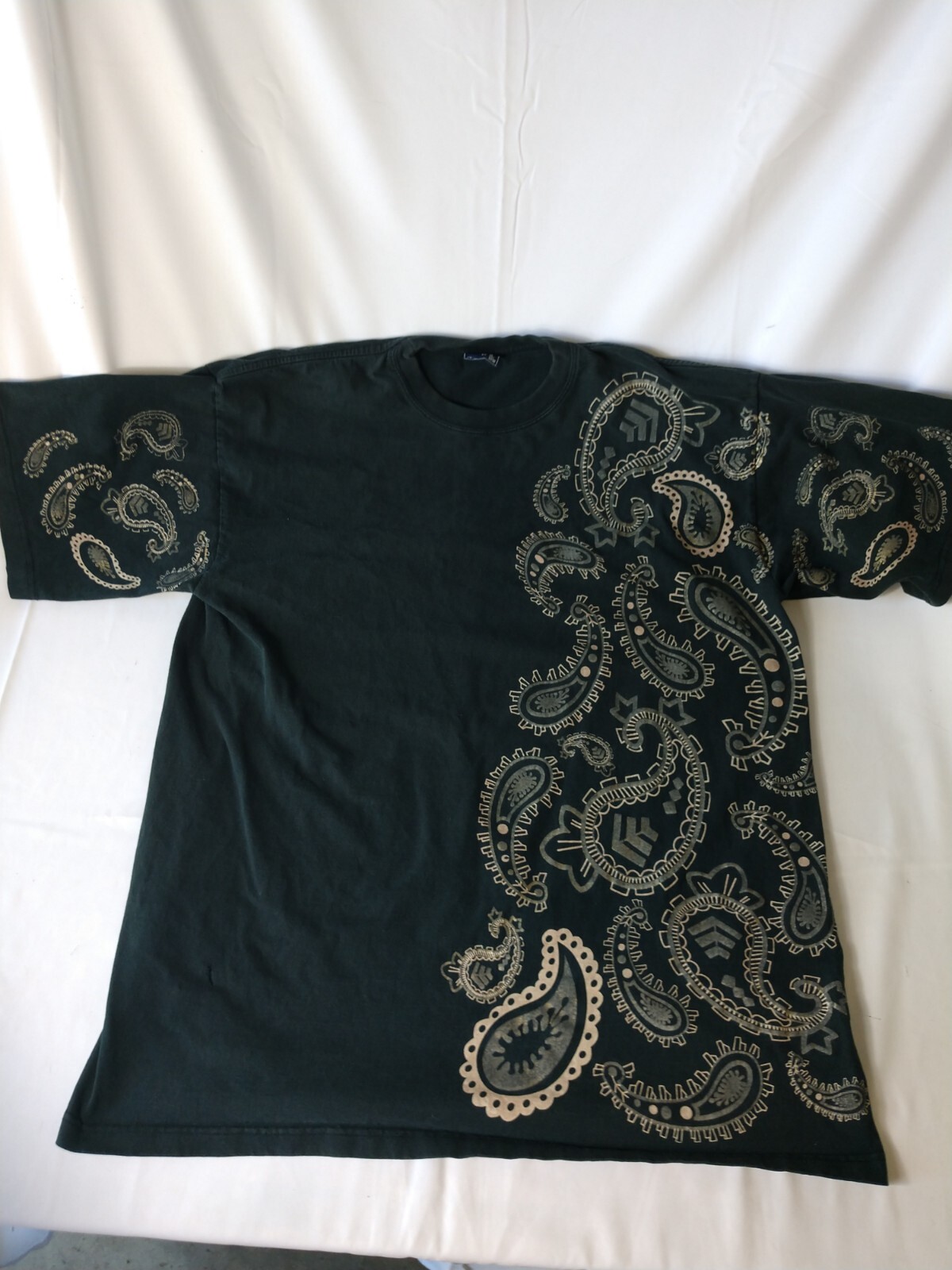 Deluxe By LG Men’s XL Paisley Pattern AOP Cotton T Shirt