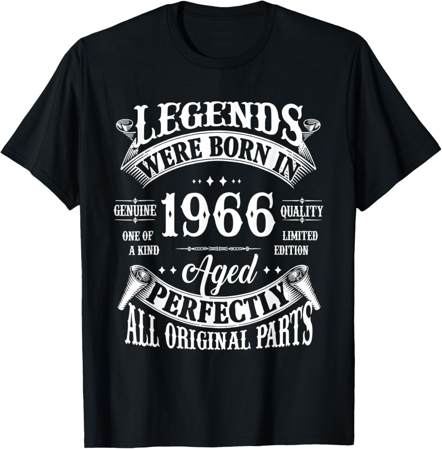 60th Birthday Shirt Vintage Born In 1966 60 Years Old B-day unisex T-Shirt